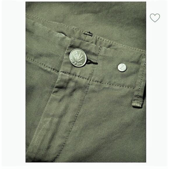 RAG & BONE Buckley Crop Chinos Olive Green Raw Hem ~ Women's Size 26 - Picture 7 of 8